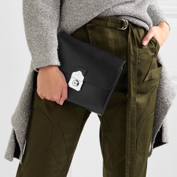 BALENCIAGA BLACK LOCK & KEY CHAIN SHOULDER BAG - Picture 5 of 8